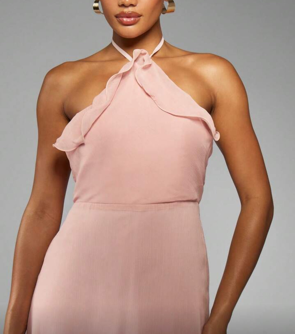 Vestido elegante rosa