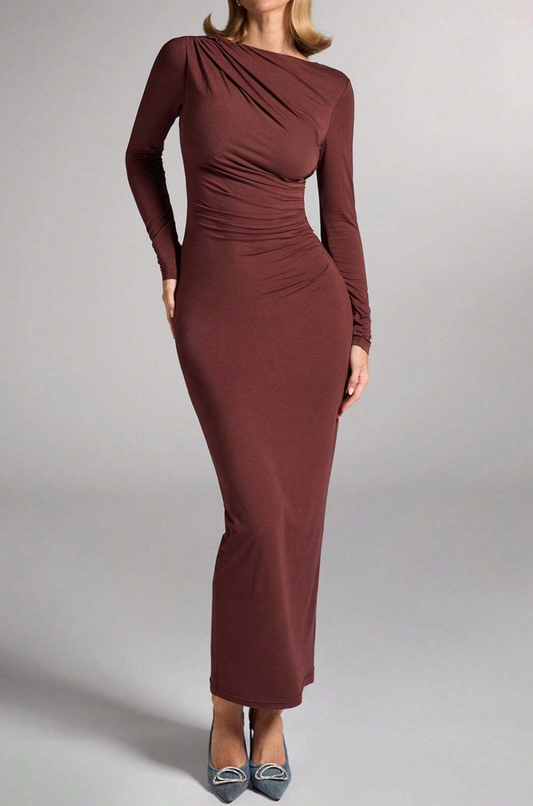 Vestido bordó