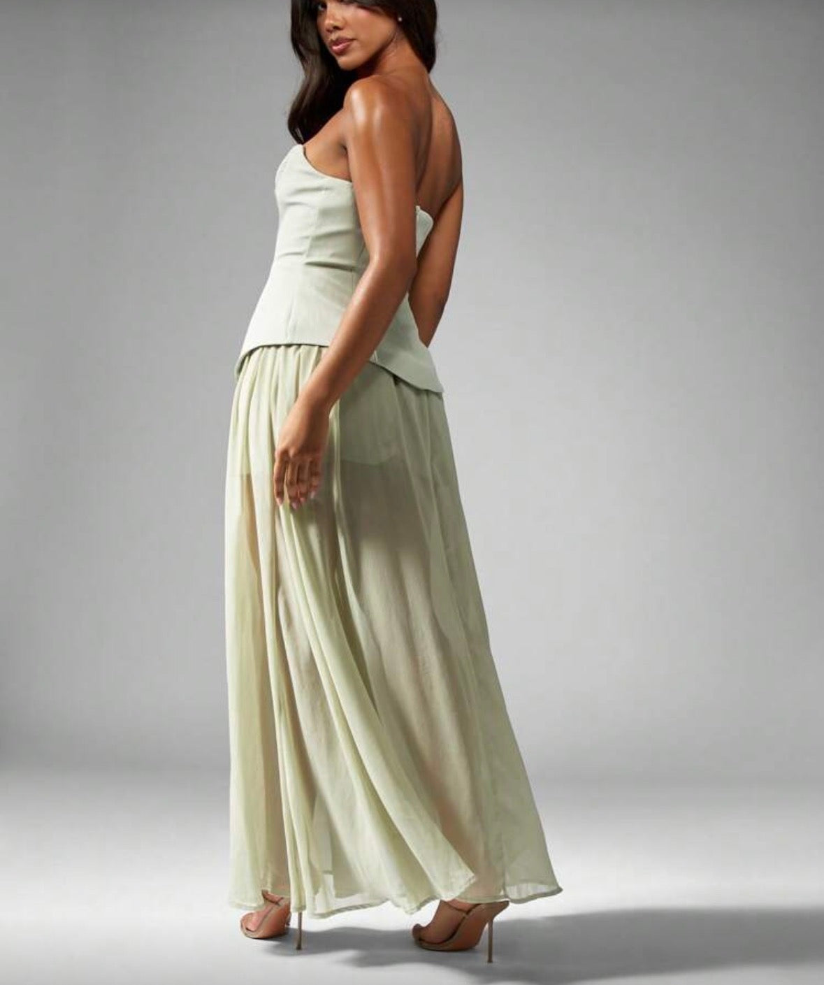 Vestido ocasional verde