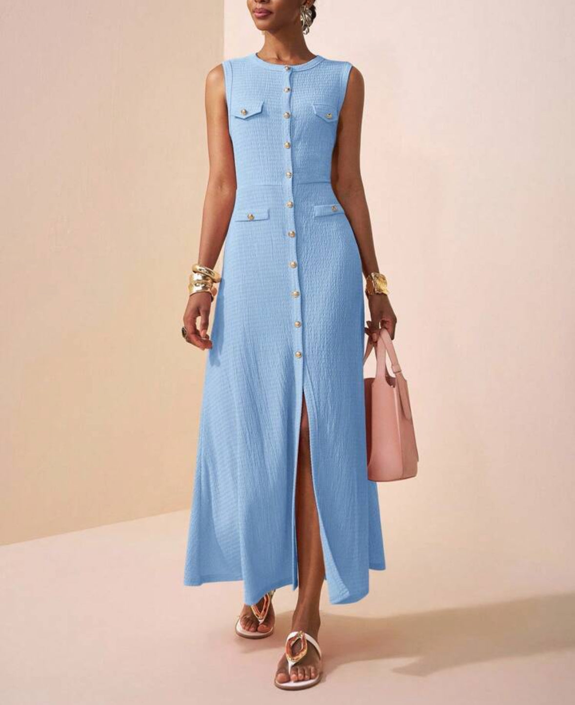 Vestido de verão azul
