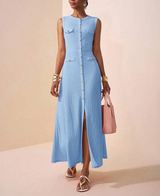 Vestido de verão azul
