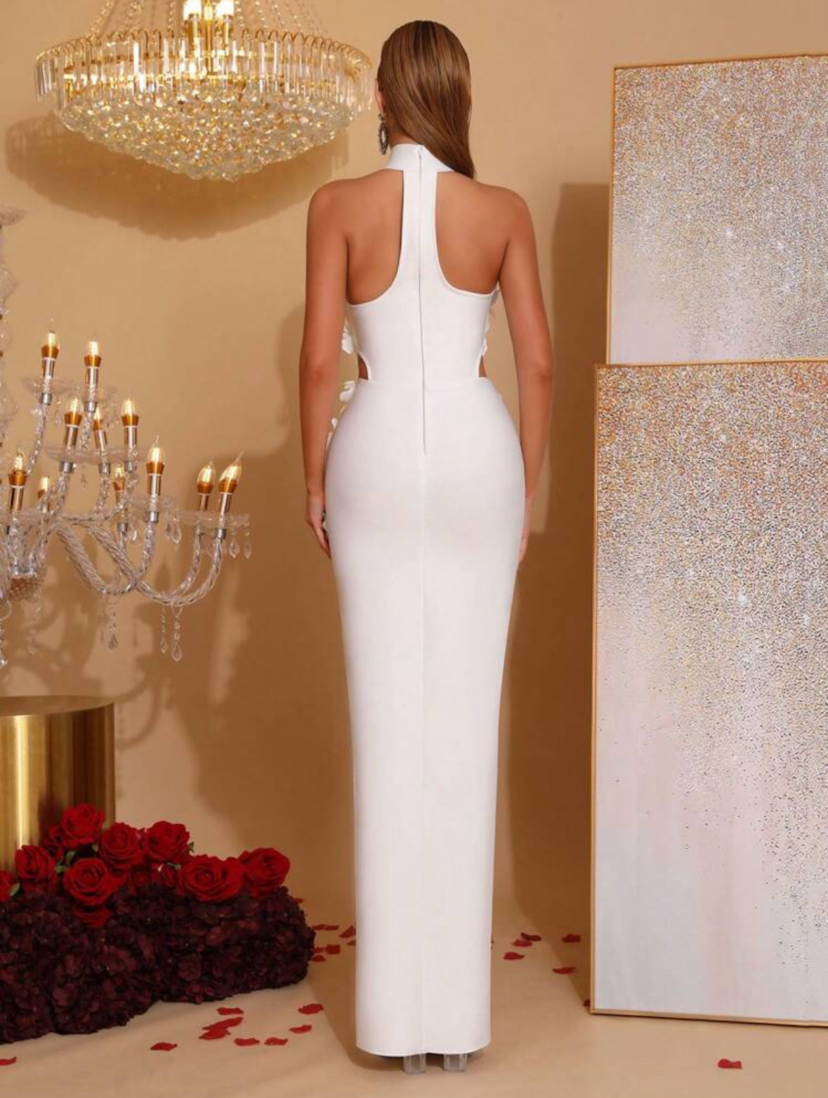 Vestido elegante branco