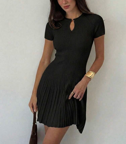 Vestido de malha preto