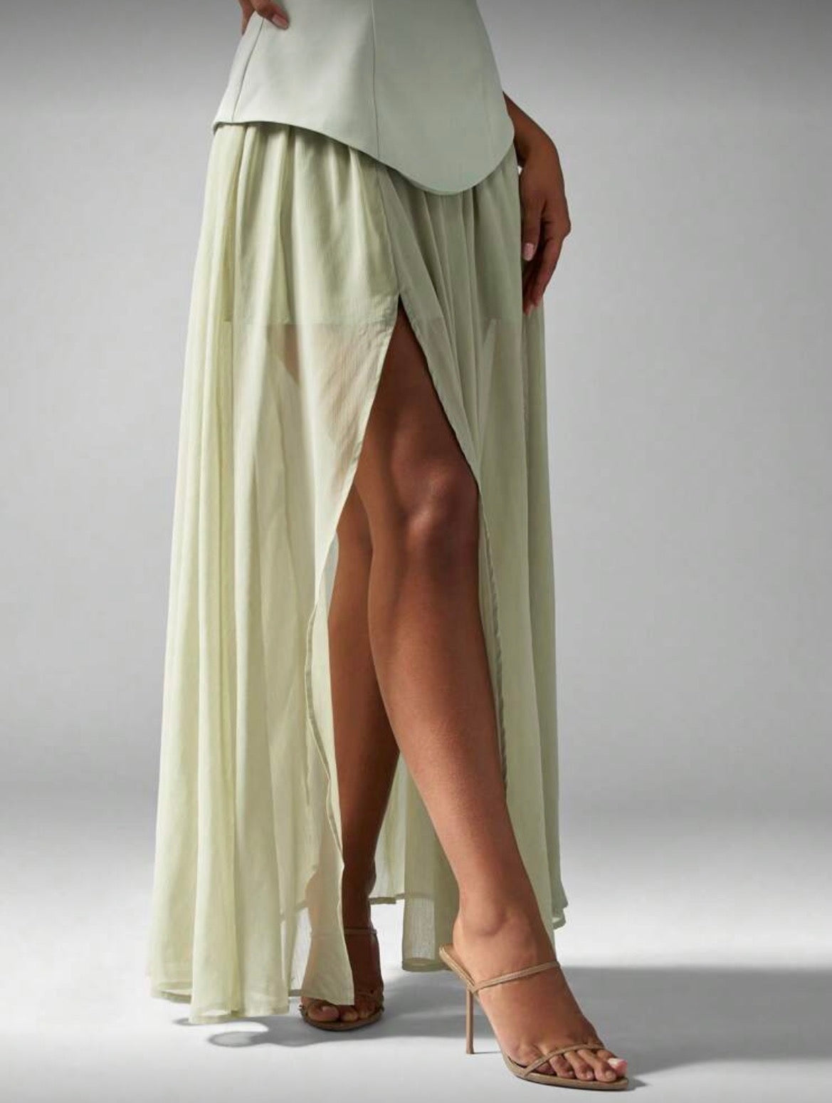 Vestido ocasional verde