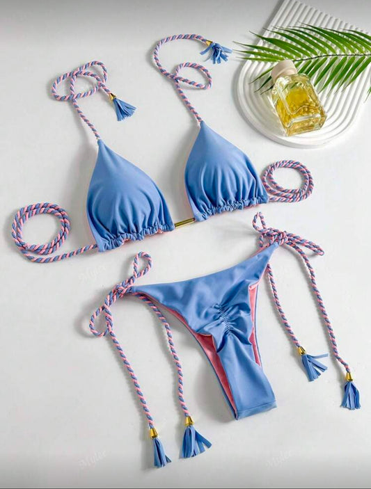 Fato de banho azul