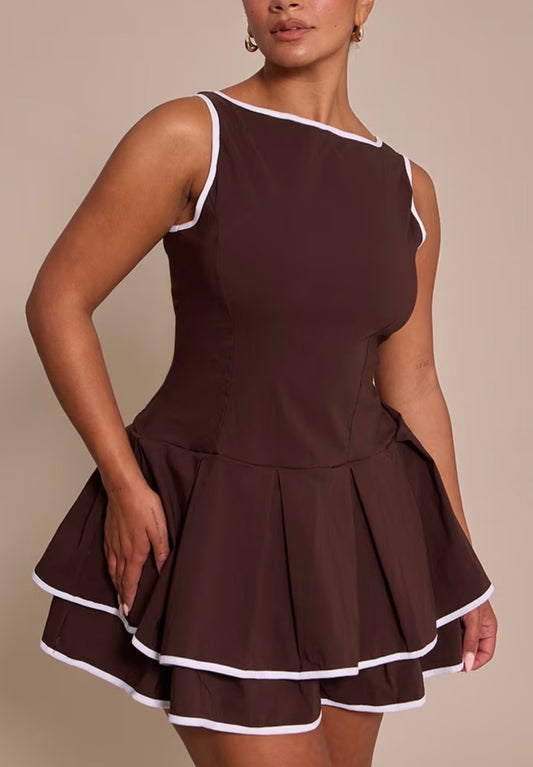 Vestido castanho