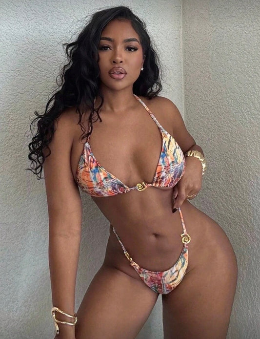 Fato de banho multicolor