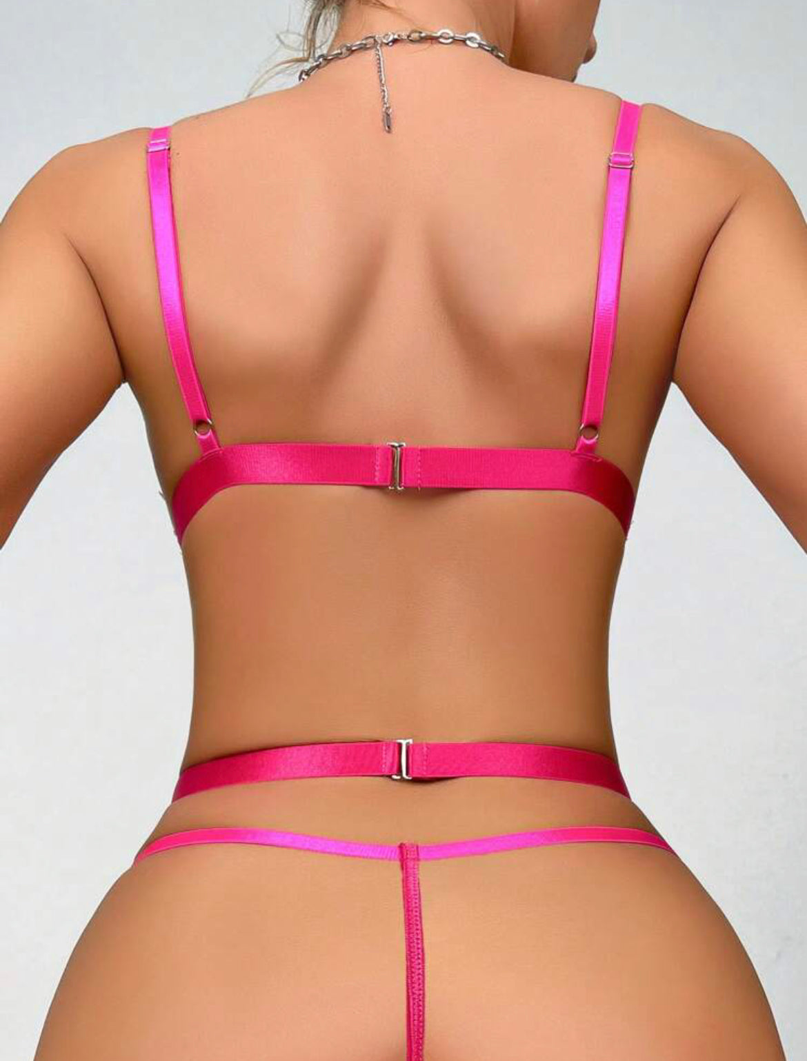 Body rendado rosa