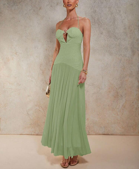 Vestido elegante verde