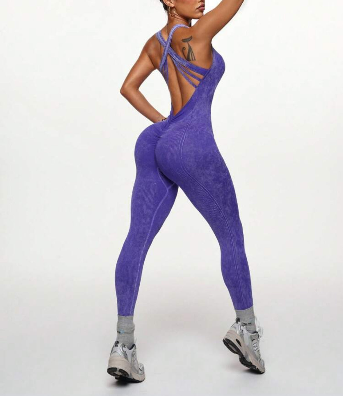 Macacão desportivo violeta