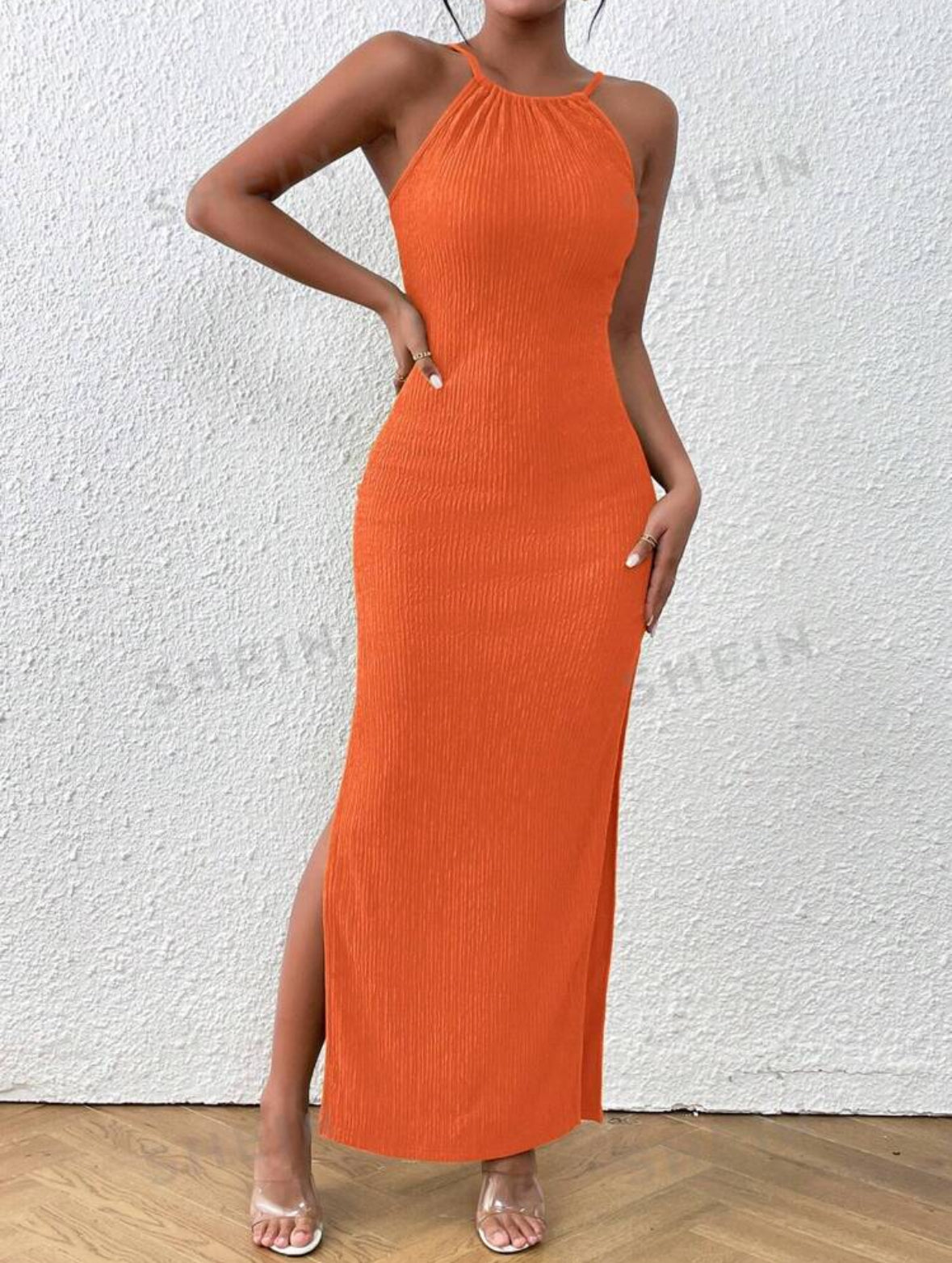 Vestido privé laranja