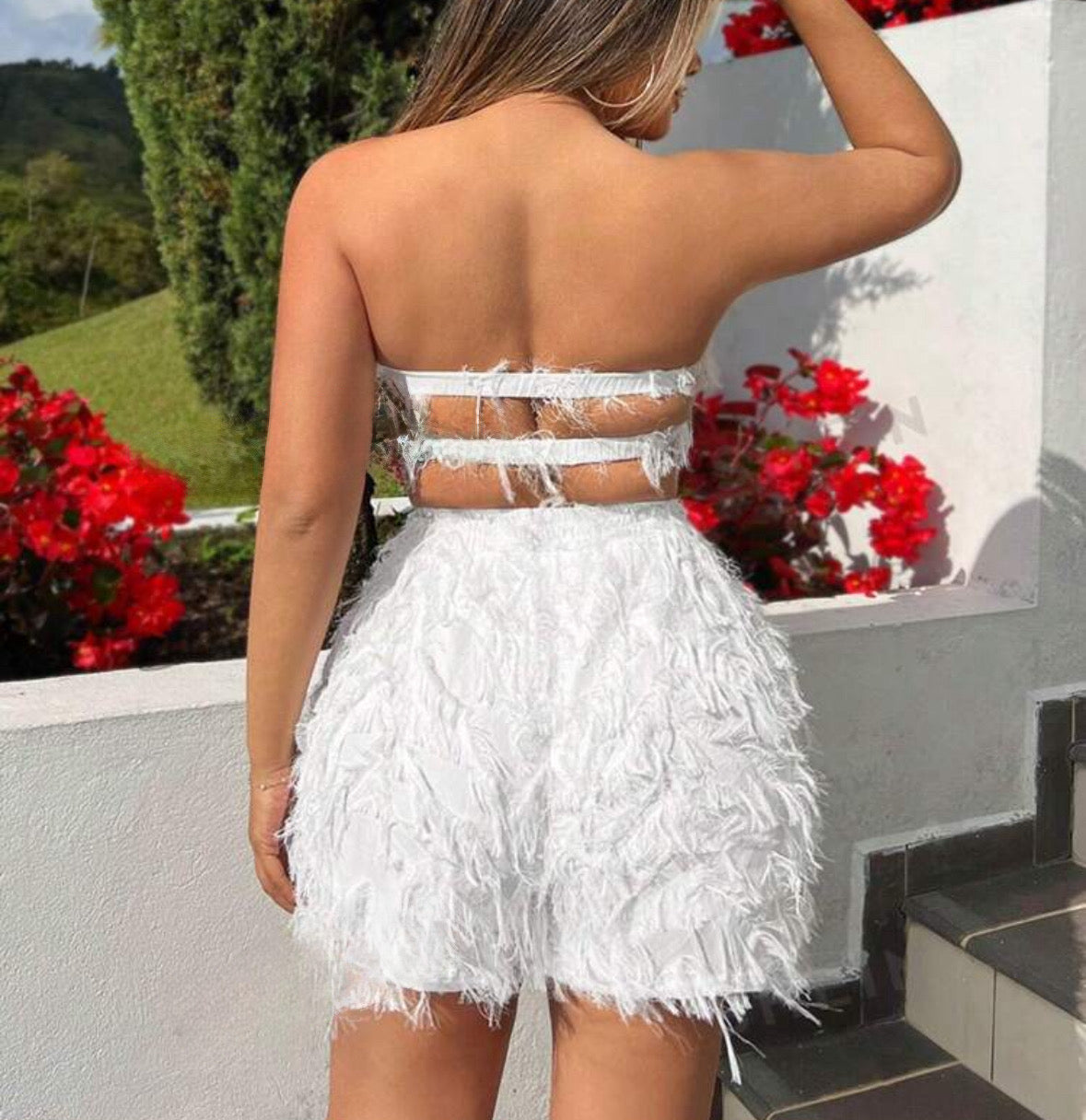 Conjunto pelúcia branco