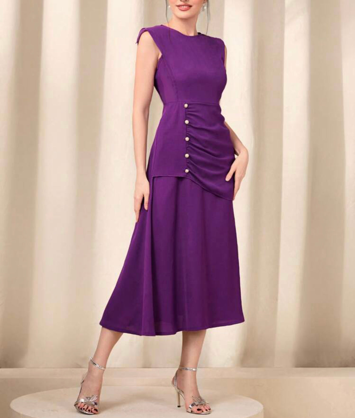 Vestido ocasional violeta/roxo